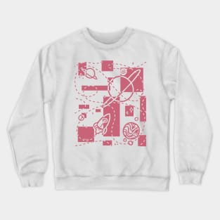 Geometric Galaxy (Dusty Rose Version) Crewneck Sweatshirt